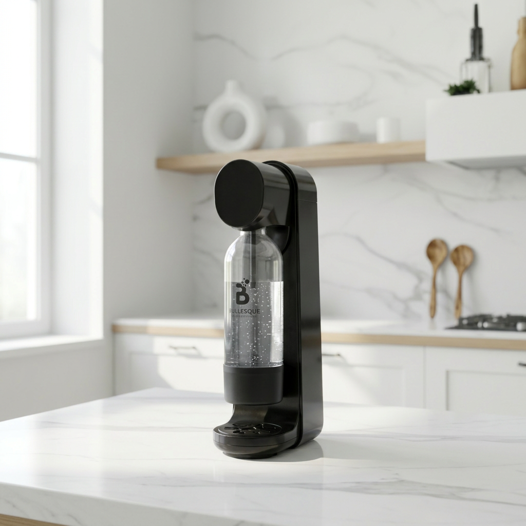 Bullesque sparkling water maker — compact home carbonation machine Lebanon